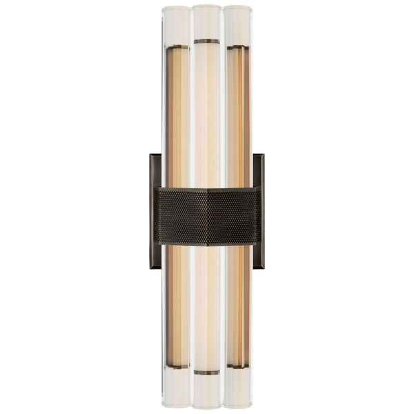 Fascio 14-Inch Sconce in Bronze with Crystal by Lauren Rottet, image 1