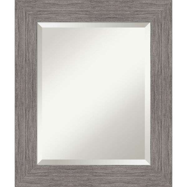 Pinstripe Gray 22W X 26H-Inch Bathroom Vanity Wall Mirror, image 1