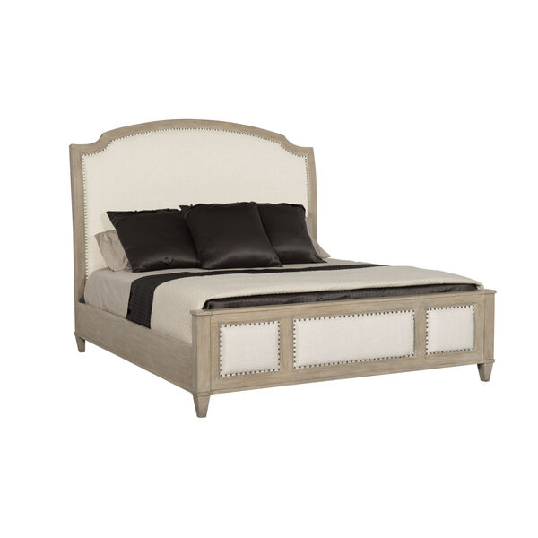 Santa Barbara Sandstone Upholstered Sleigh Queen Bed, image 1