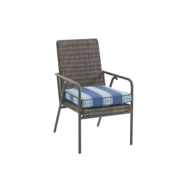 Cypress Point Ocean Terrace Brown and Blue Small Dining Chair, image 1