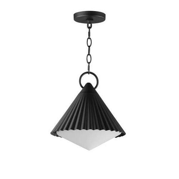 Odette Black One-Light Outdoor Pendant, image 1