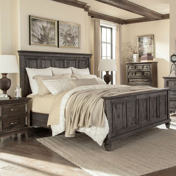Calistoga Queen Panel Bed in Weathered Charcoal, image 4