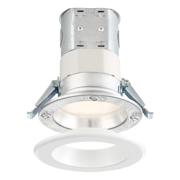 White Four-Inch 10W 2700K 700 Lumen LED Recessed Light, image 1