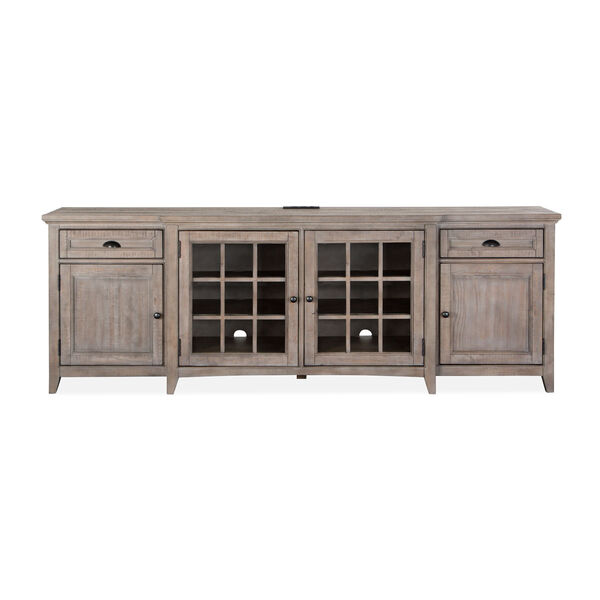 Paxton Place 90-Inch Gray Entertainment Console, image 6