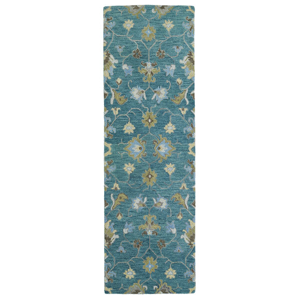 Helena Turquoise Hand Tufted 5Ft. x 7Ft. 9In Rectangle Rug, image 4