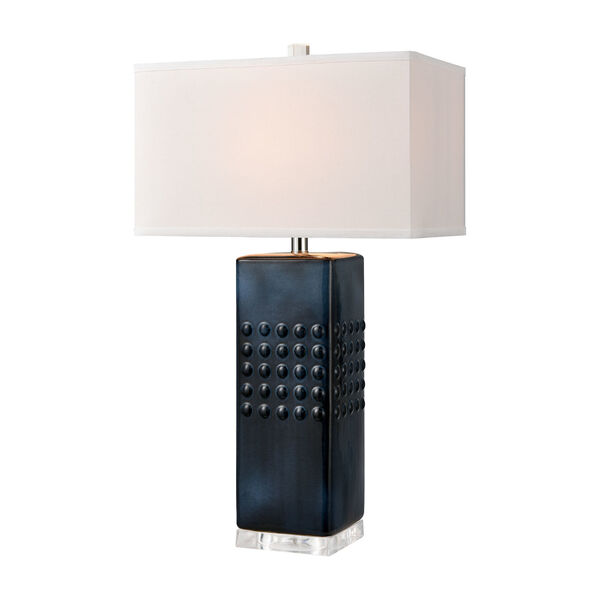 Easdale Midnight Blue and Clear One-Light Table Lamp, image 1