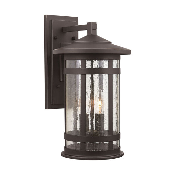 Mission Hills Oiled Bronze Two-Light Outdoor Wall Lantern, image 4