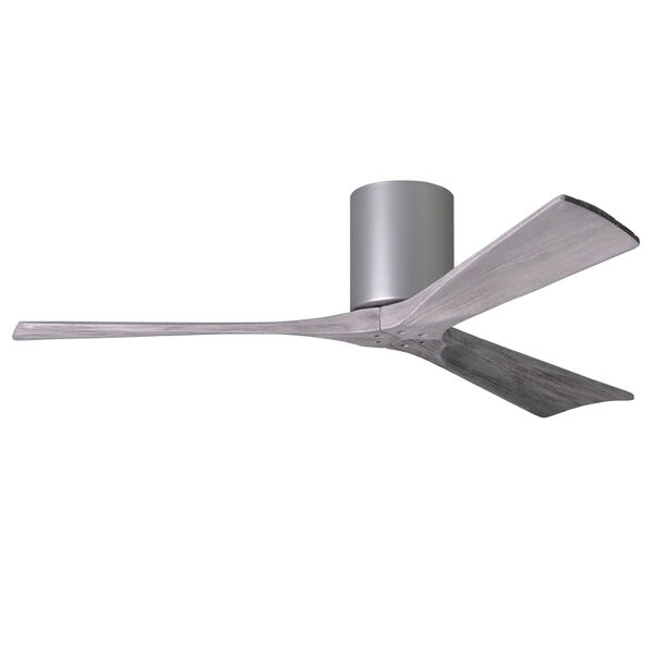 Irene-3H Brushed Nickel 52-Inch Ceiling Fan with Barnwood Tone Blades, image 4