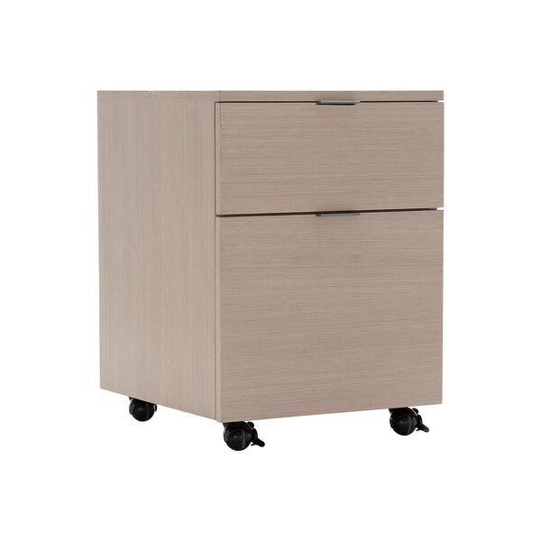 Axiom Natural and Black Two Drawers File Cabinet, image 2