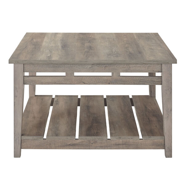 Parker Grey wash Square Coffee Table, image 2