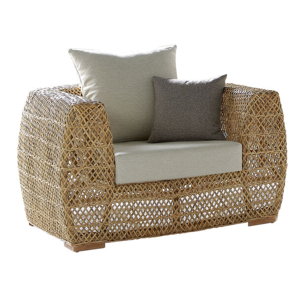 Sumatra Canvas Natural Lounge Chair, image 1