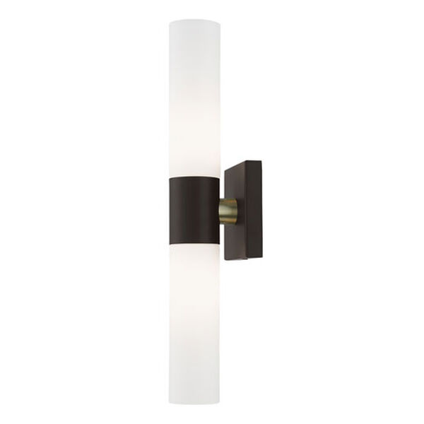 Aero Bronze and Antique Brass Two-Light ADA Wall Sconce, image 4