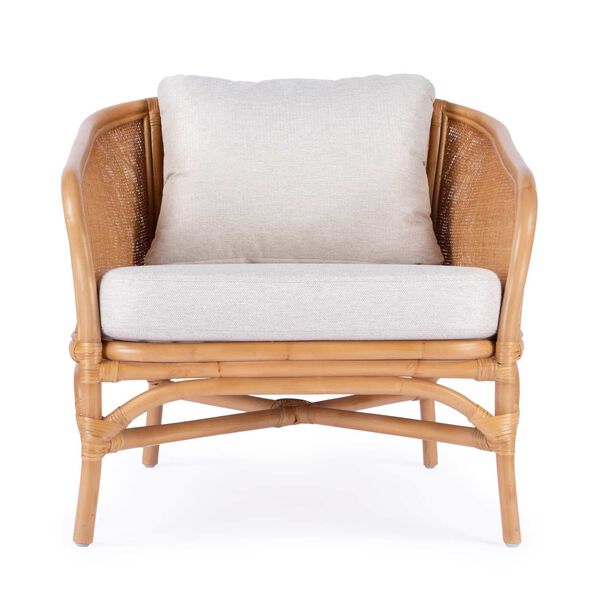 Captiva Natural Rattan  Upholstered Accent Chair, image 3