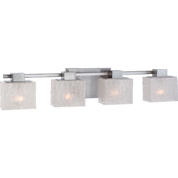 Melody Brushed Nickel Four Light Bath Fixture, image 2