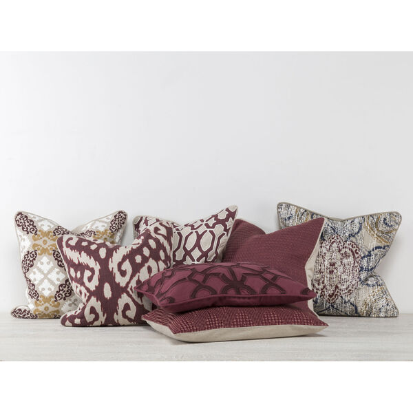 Lane Natural and Red Throw Pillow, image 2