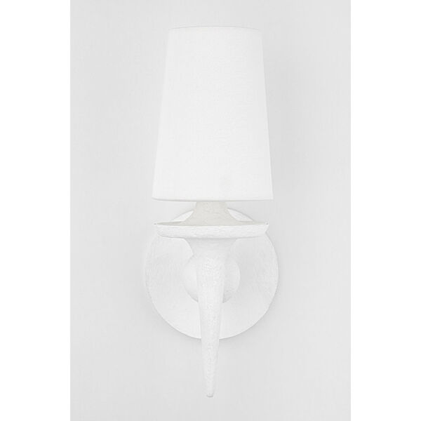 Torch White Plaster One-Light Wall Sconce, image 3