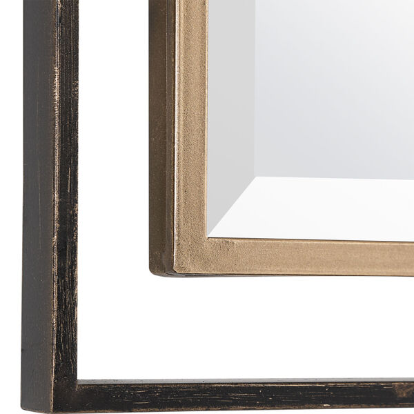 Carrizo Gold and Bronze Rectangle Mirror, image 4