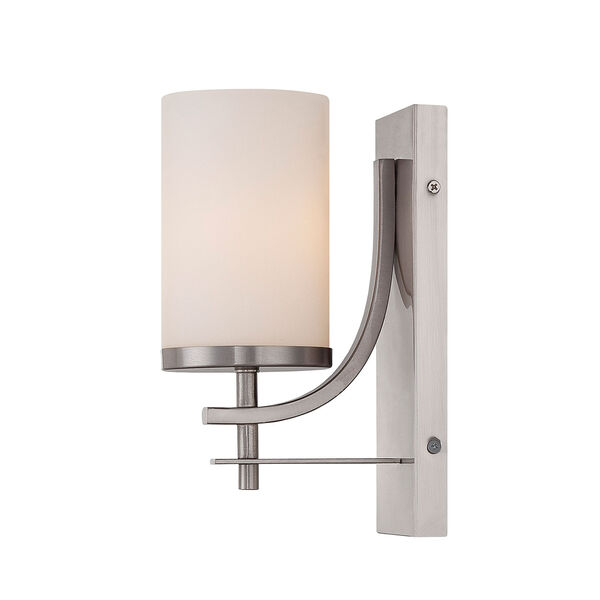 Colton Nickel and Pewter One-Light Wall Sconce, image 1