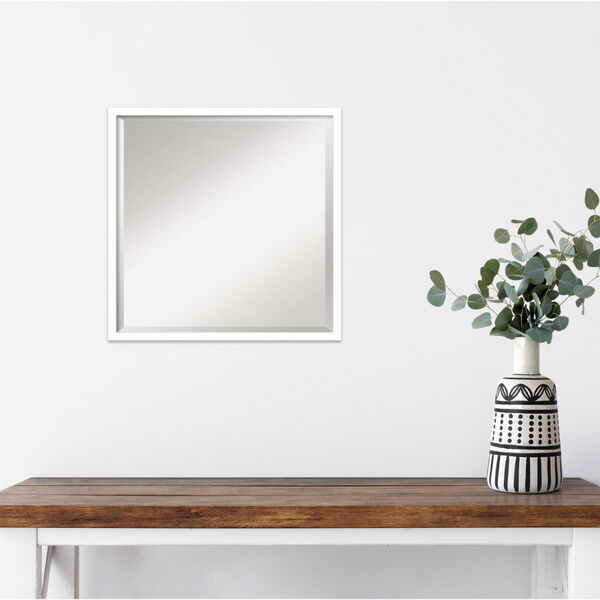 Svelte White 21W X 21H-Inch Decorative Wall Mirror, image 5