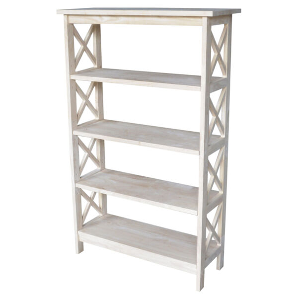 Home Accents Unfinished Wood Four Tier Shelf, image 1