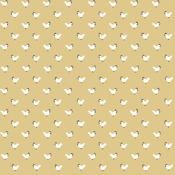 Simply Farmhouse Yellow Roost Wallpaper, image 2