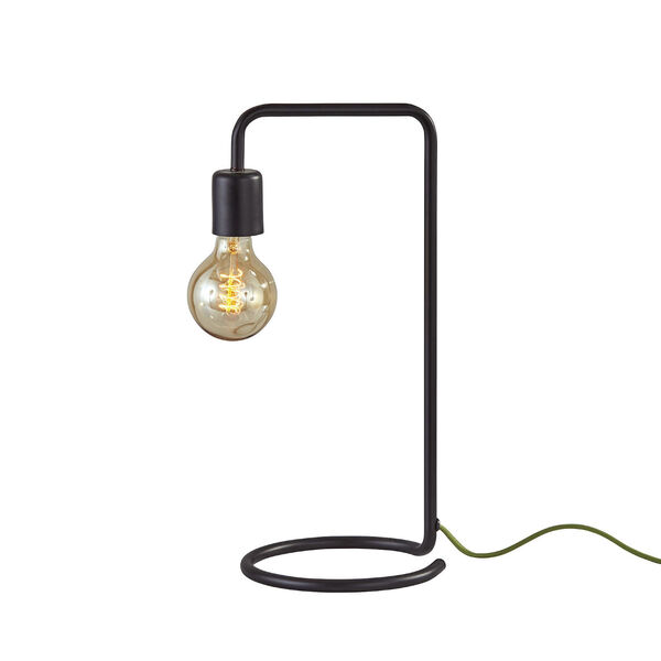 Morgan Matte Black One-Light  Desk Lamp, image 1