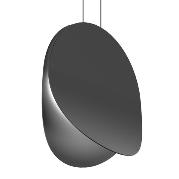 Malibu Discs Satin Black 18-Inch LED Pendant, image 1