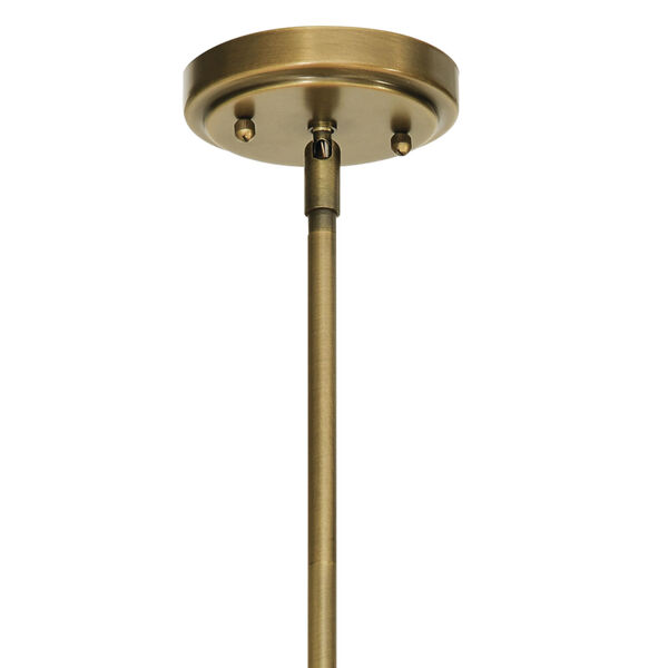 Everly Natural Brass 11-Inch One-Light Pendant, image 2