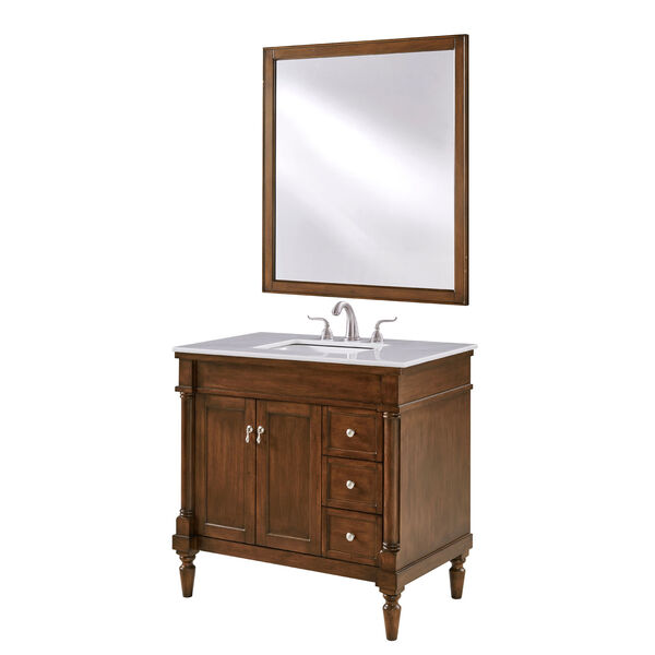 Lexington Walnut 36-Inch Vanity Sink Set, image 1