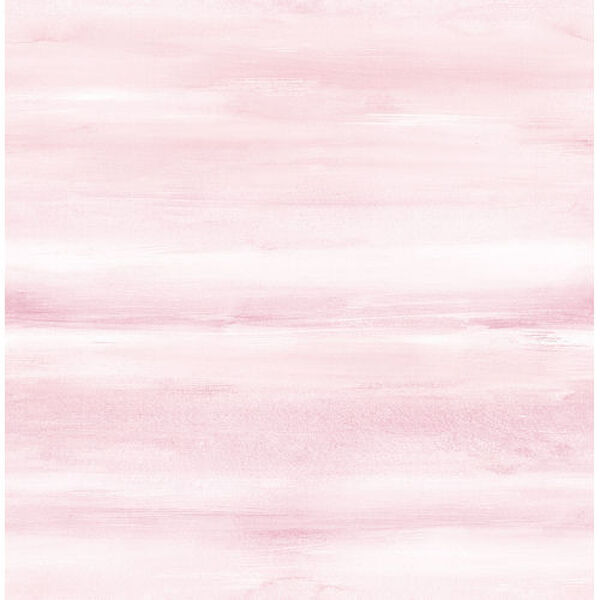 Day Dreamers Blush Watercolor Unpasted Wallpaper, image 1
