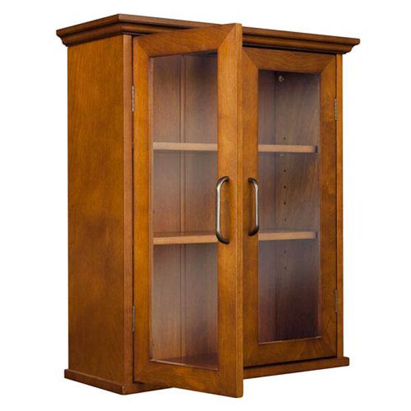 Avery Oak Wall Cabinet with Two-Doors, image 6