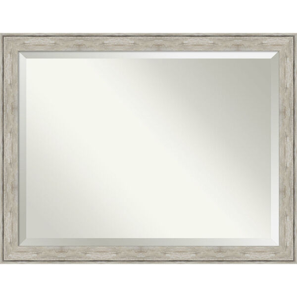 Crackled Silver 45W X 35H-Inch Bathroom Vanity Wall Mirror, image 1