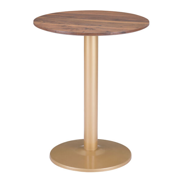 Alto Brown and Gold Bistro Table, image 3