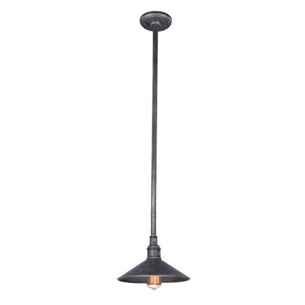 Durham Aged Pewter 11-Inch One-Light Outdoor Pendant, image 1