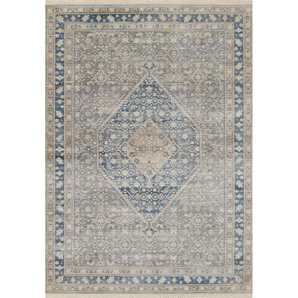 Izmir Blue and Red Area Rug, image 1