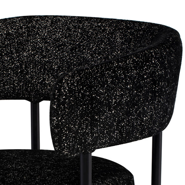Cassia Matte Black Dining Chair, image 4