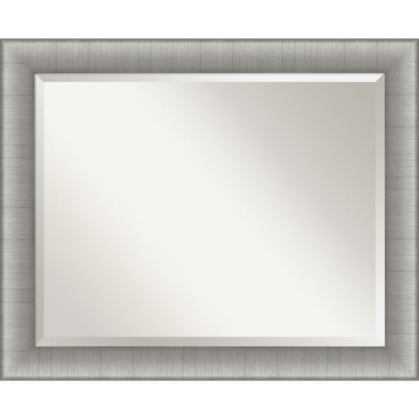 Elegant Pewter 33W X 27H-Inch Bathroom Vanity Wall Mirror, image 1