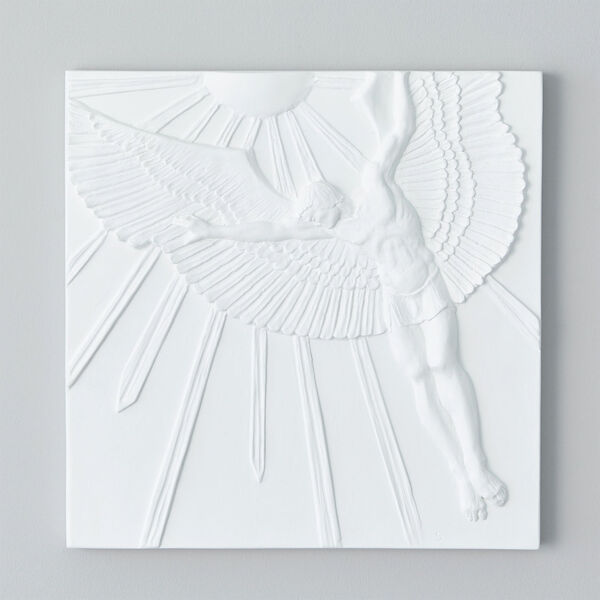 White Winged Plaster Wall Panel, image 3