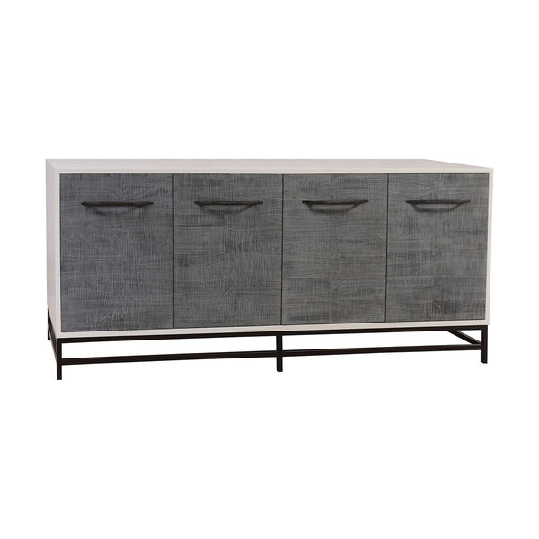Dovetail Gray Stain with Antique Brass Cabinet, image 1