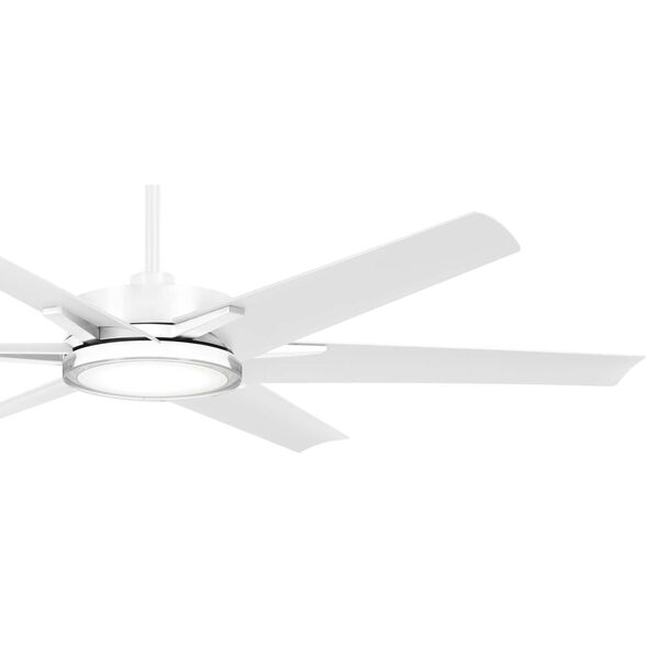 Deco Flat White 65-Inch LED Outdoor Ceiling Fan, image 3