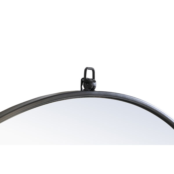Eternity Black Round 32-Inch Mirror with Hook, image 6