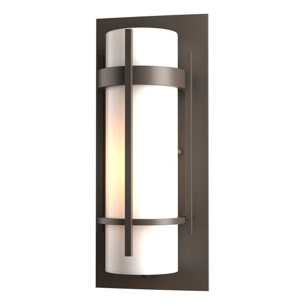 Banded Coastal Dark Smoke Five-Inch One-Light Outdoor Sconce, image 1
