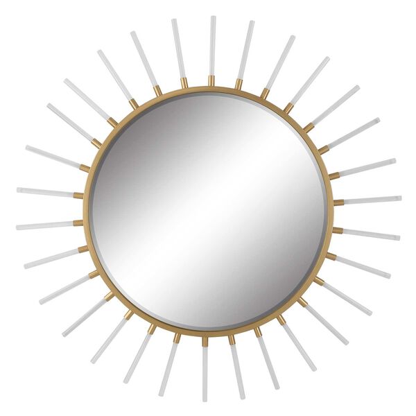 Oracle Gold Round Starburst Wall Mirror, image 2