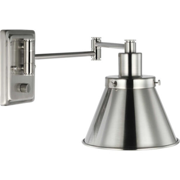 Bryant Brushed Nickel One-Light Wall Sconce, image 1