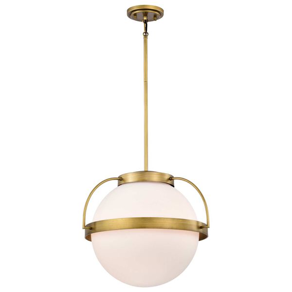 Lakeshore Natural Brass 18-Inch One-Light Pendant, image 2