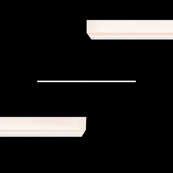 Stiletto Lungo Satin White LED Wall Bar, image 1