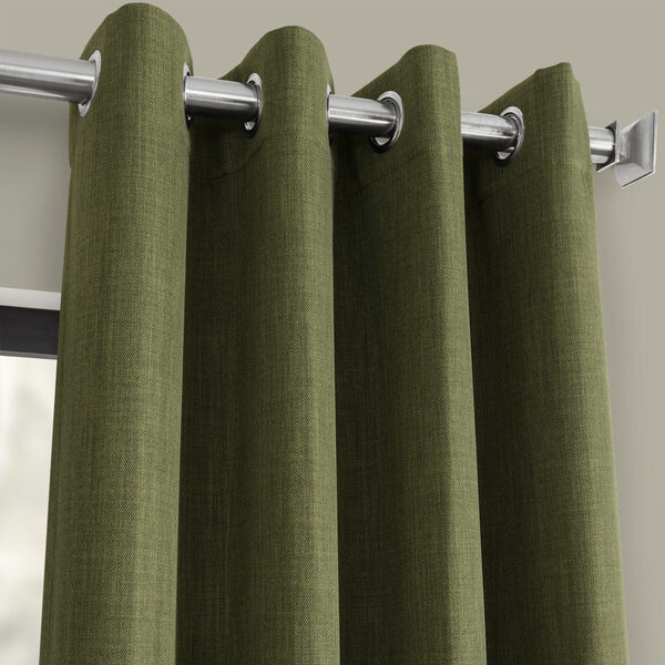 Green Polyester Blackout Single Panel Curtain 50 x 108, image 2