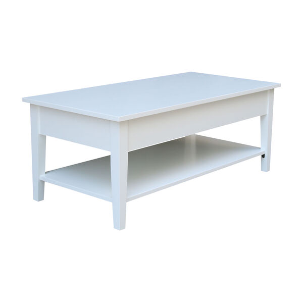 Spencer White Coffee Table, image 5