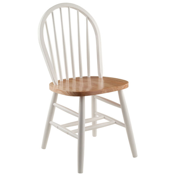 Windsor Natural and White Chair, Set of 2, image 5