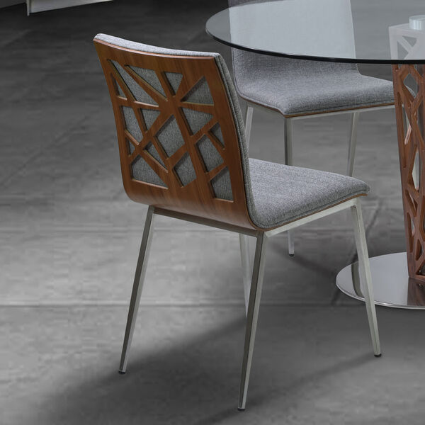 Crystal Gray with Walnut Dining Chair, Set of Two, image 5